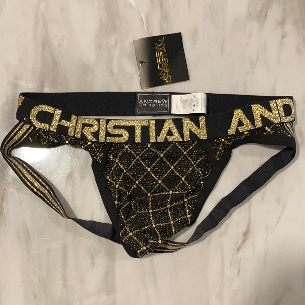 Andrew Christian glitter jock